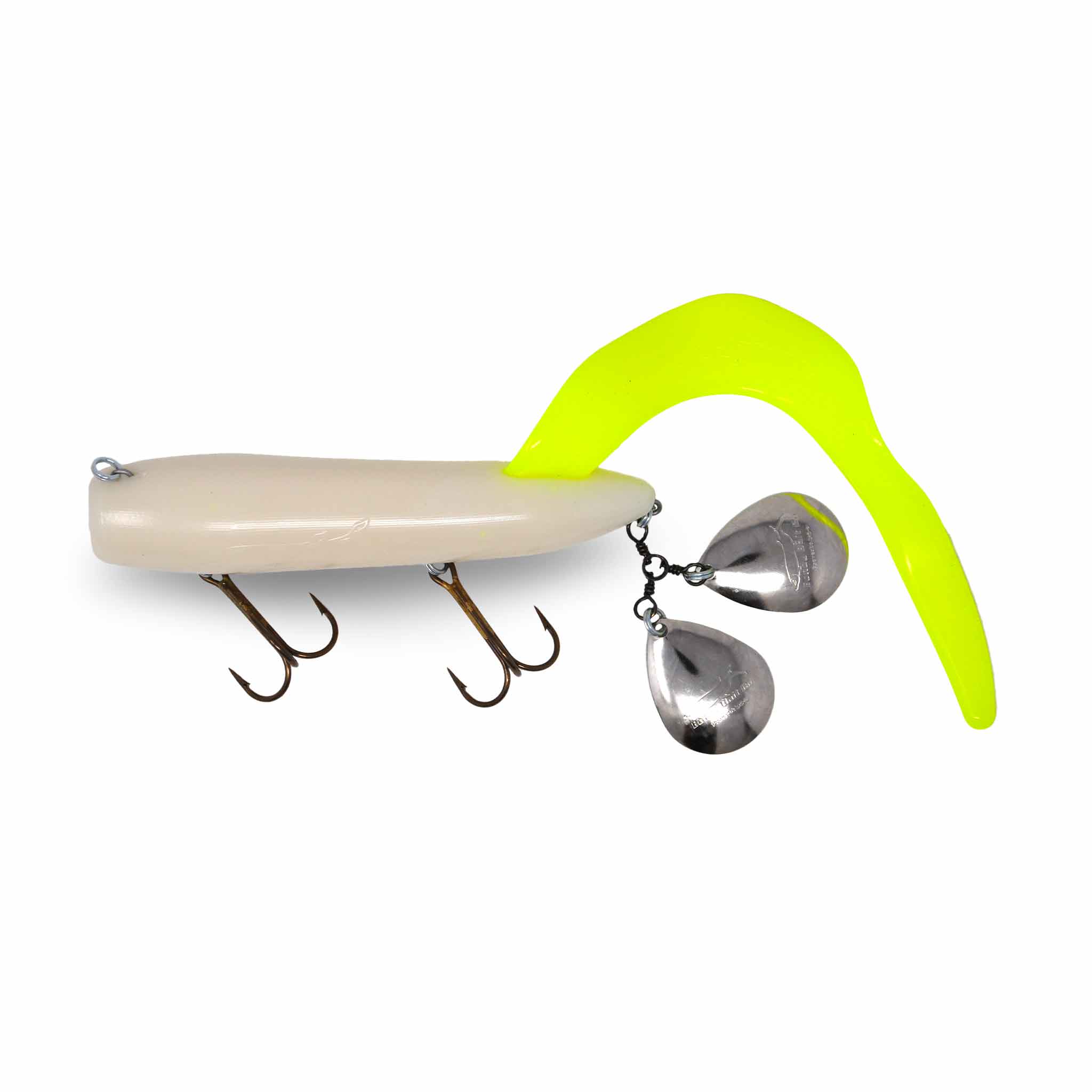 View of Rubber Bondy Bait Co. Royal Orba Junior Lemon Tail available at EZOKO Fishing