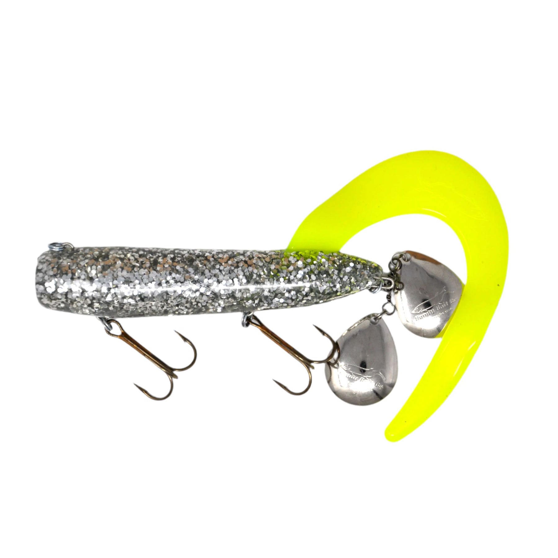 View of Rubber Bondy Bait Co. Royal Orba Junior Zug / Chartreuse available at EZOKO Pike and Musky Shop