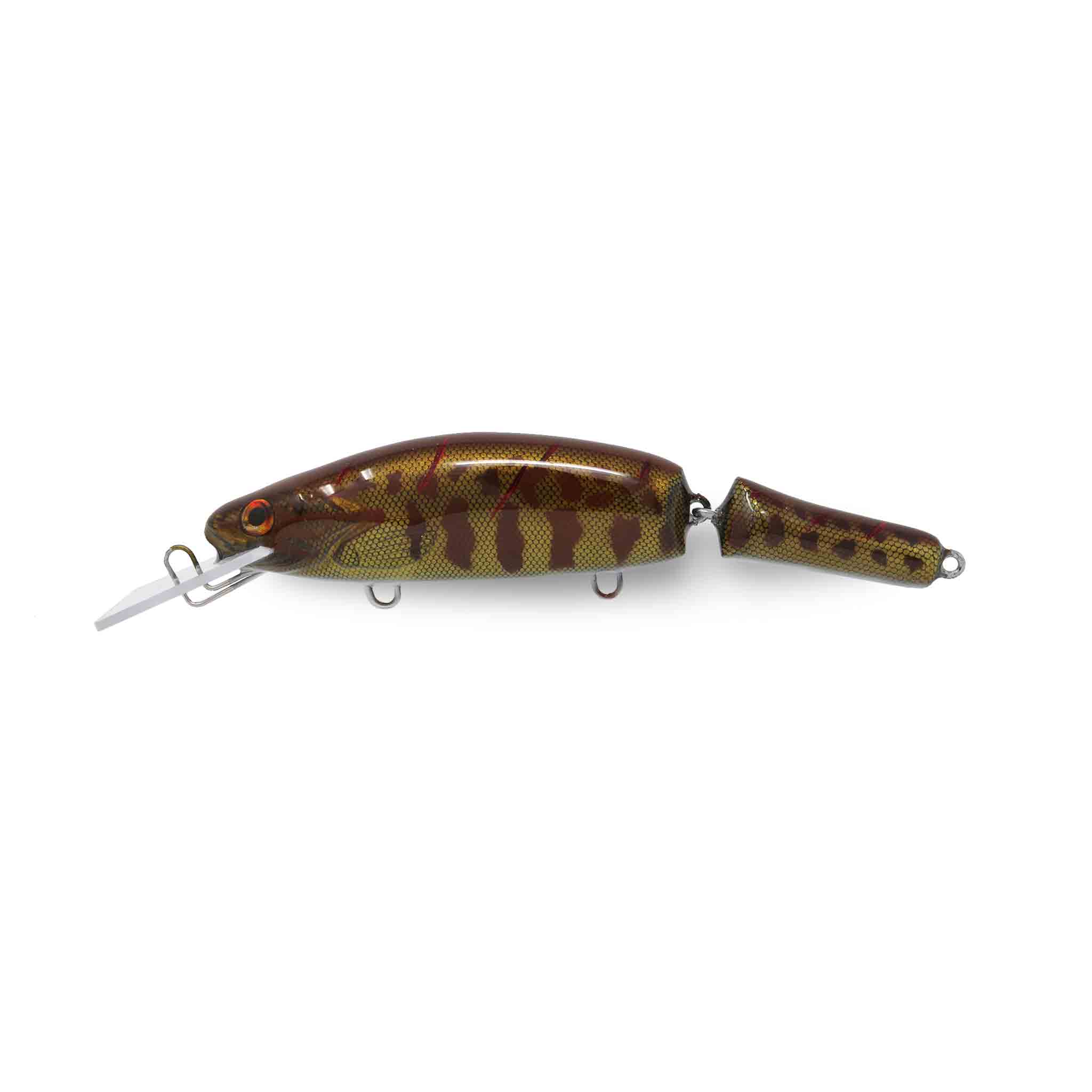 View of Crankbaits Boomstick Jointed Shallow Crankbait Scarred Baby Bass available at EZOKO Fishing