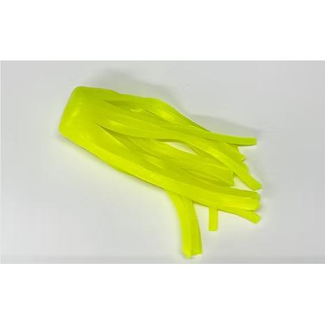 View of Rubber Boss Shad M/L Replacement Skirt Chartreuse available at EZOKO Fishing