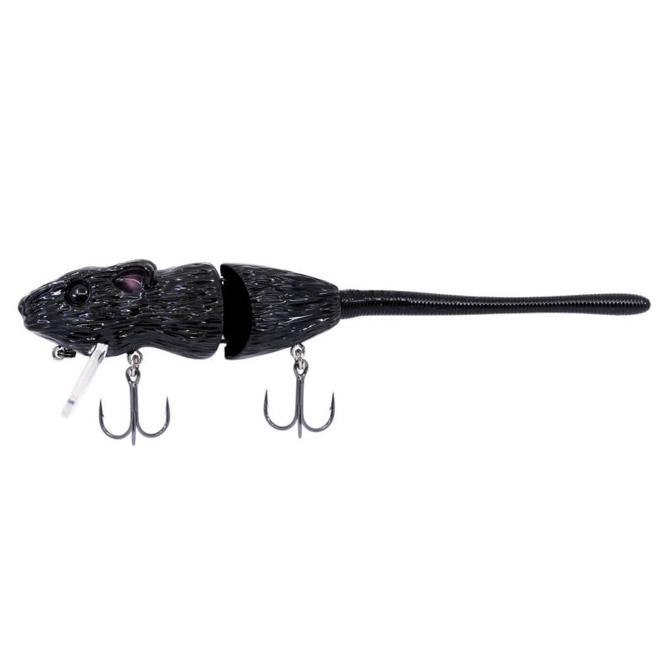 View of Swimbait Bucca Brand Baby Bull Rat 3.5" Coal available at EZOKO Fishing