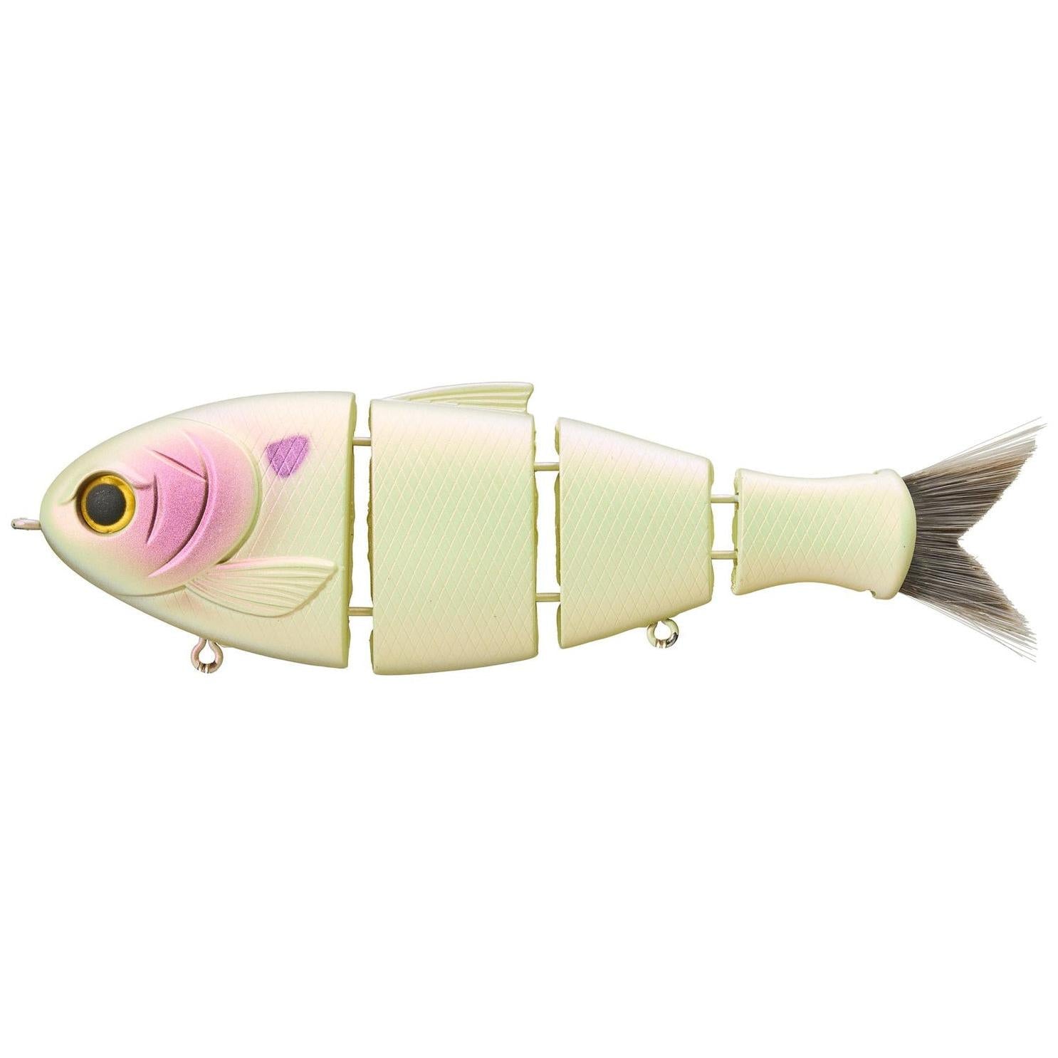View of Swimbaits Bucca Brand Bull Shad 5" Pearl Bone available at EZOKO Fishing