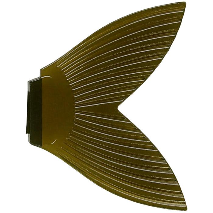 View of Replacement_Tails Bucca Brand Trick Shad Replacement Tails 6" Smoke Green available at EZOKO Fishing