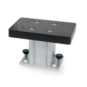 View of boating_accessories Cannon Aluminum Fixed Base Pedestal Mount 4" available at EZOKO Pike and Musky Shop