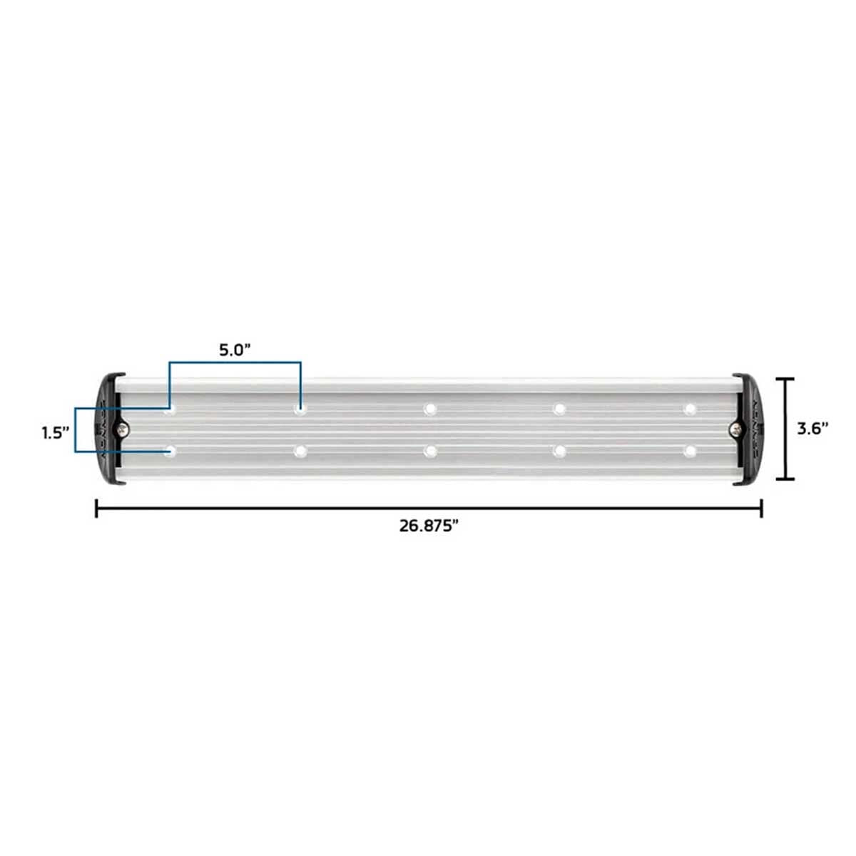 View of boating_accessories Cannon Aluminum Mounting Track 24" available at EZOKO Pike and Musky Shop