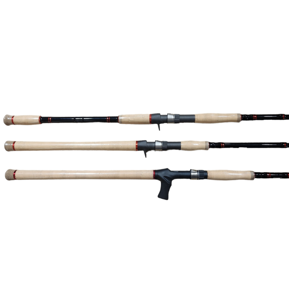 View of Baitcast_Rods Chaos Tackle Assault Stick 20/20 Revolution Grip Baitcast Rods available at EZOKO Pike and Musky Shop