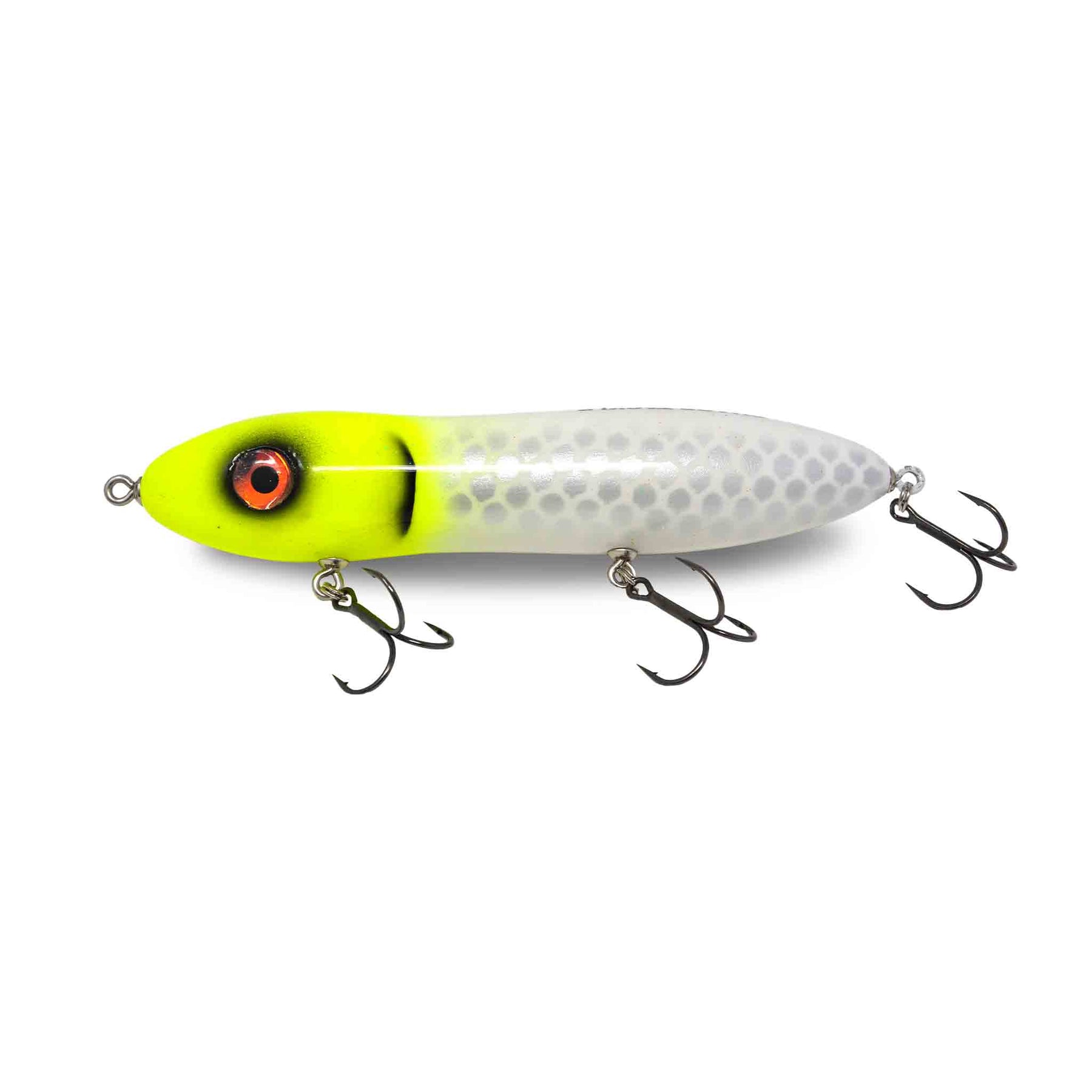 View of Topwater Chaos Tackle Big mama Topwater Bait Lemondhead available at EZOKO Pike and Musky Shop