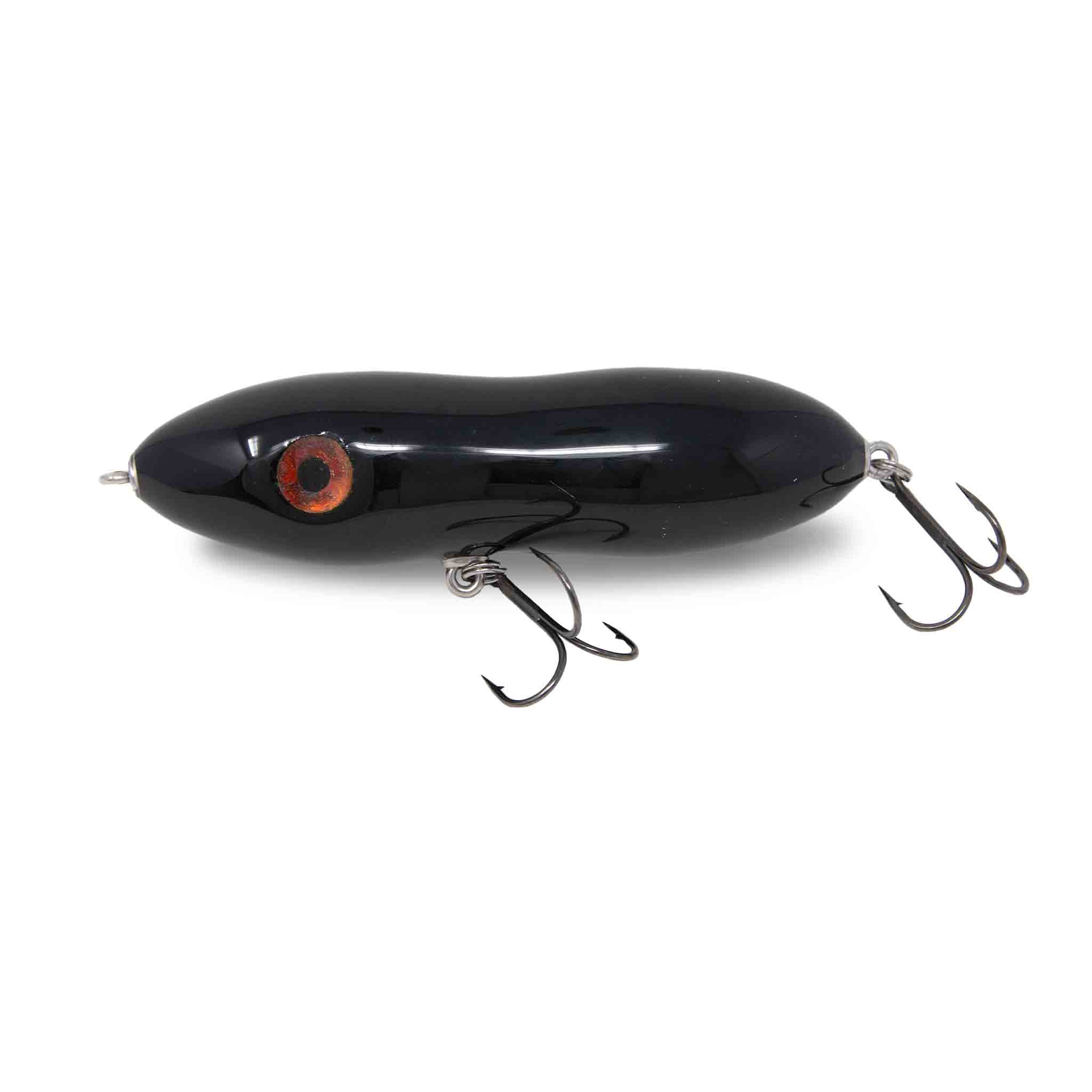 View of Topwater Chaos Tackle Bubba Topwater Bait Black available at EZOKO Fishing
