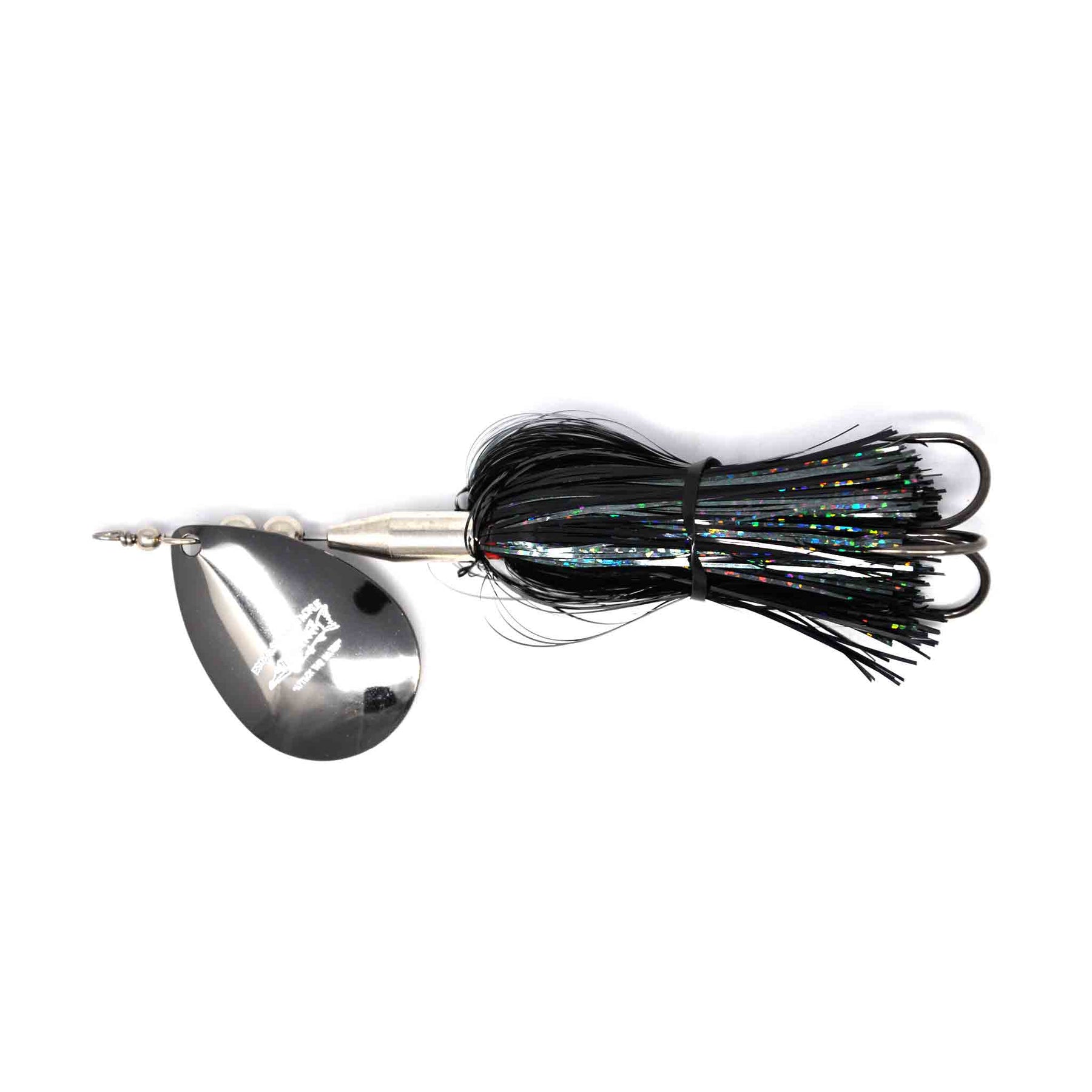 View of Bucktails Chaos Tackle Esox Assault Single 8 Bucktail Smoke available at EZOKO Pike and Musky Shop