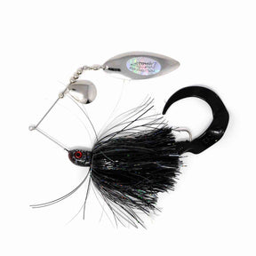 View of Spinnerbaits Esox Assault Spinnerbait Willow 1.5oz Black / Nickel available at EZOKO Pike and Musky Shop