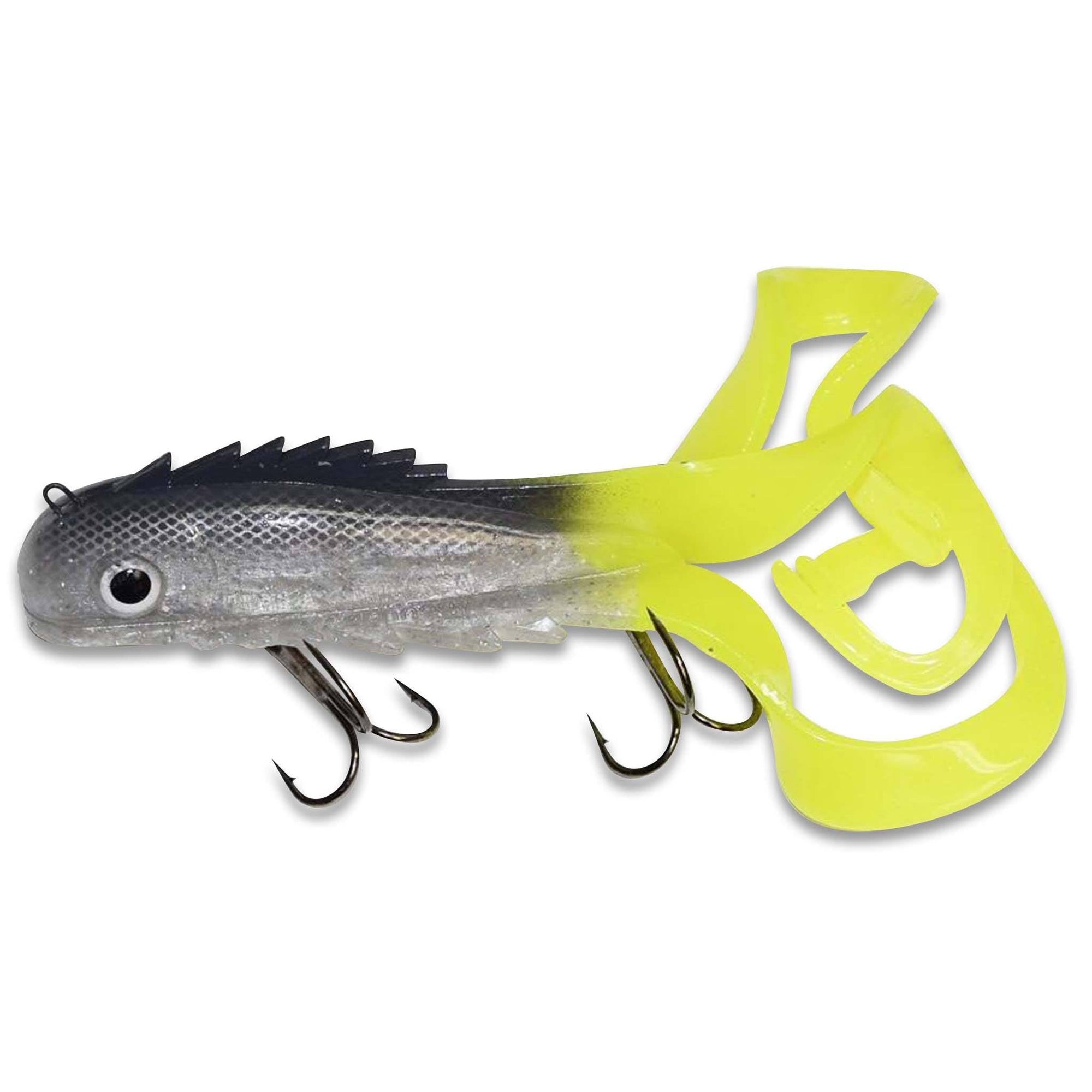 View of Rubber Chaos Tackle Medussa Mid Shallow Lemon Tail available at EZOKO Fishing