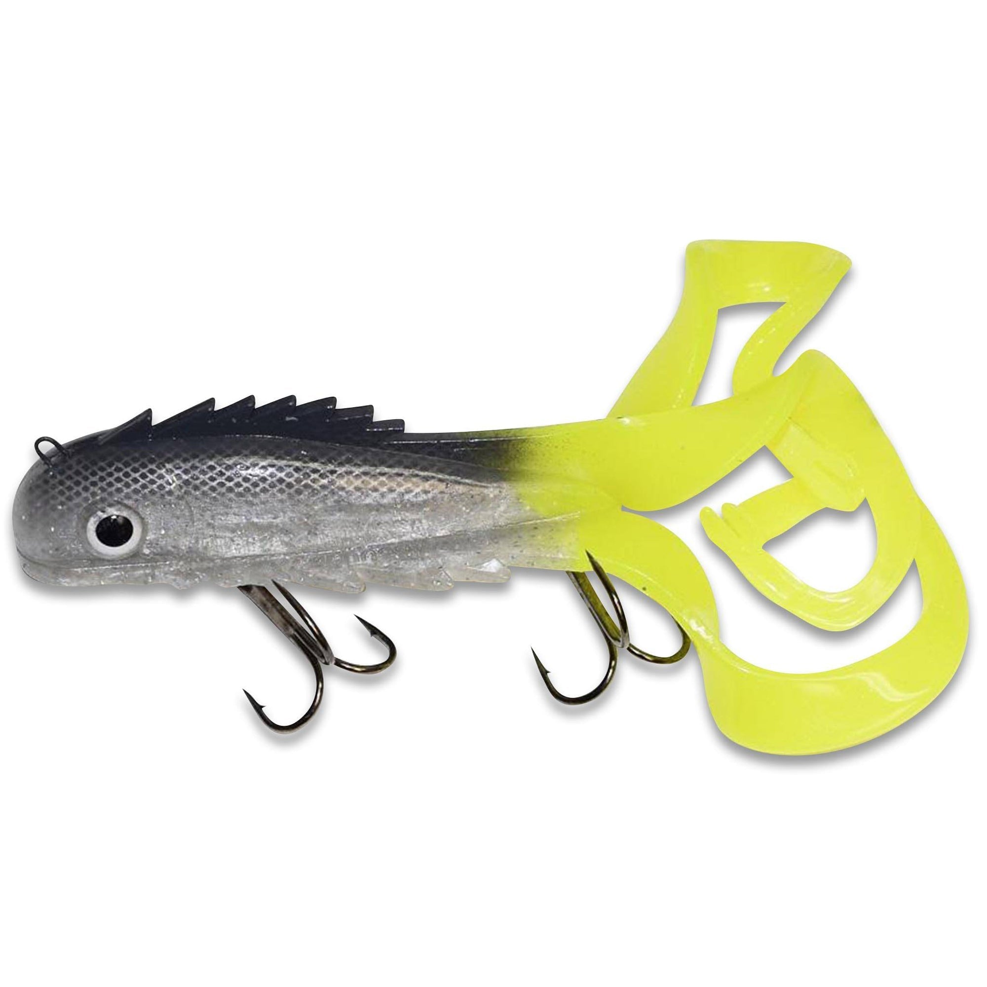 View of Rubber Chaos Tackle Medussa Monster Shallow Lemon Tail available at EZOKO Fishing