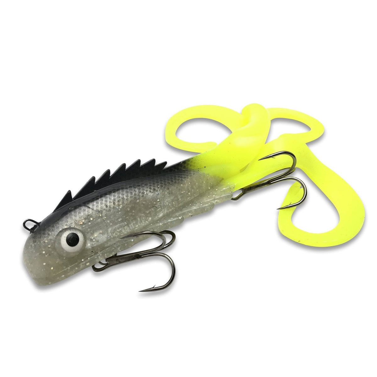 CYSJ 4 Pieces Rubber Fish Set, Extreme Swimming Action, fishing Lures  Predatory Fish Fishing Accessories Rubber Bait for Pike fishing, Softbait