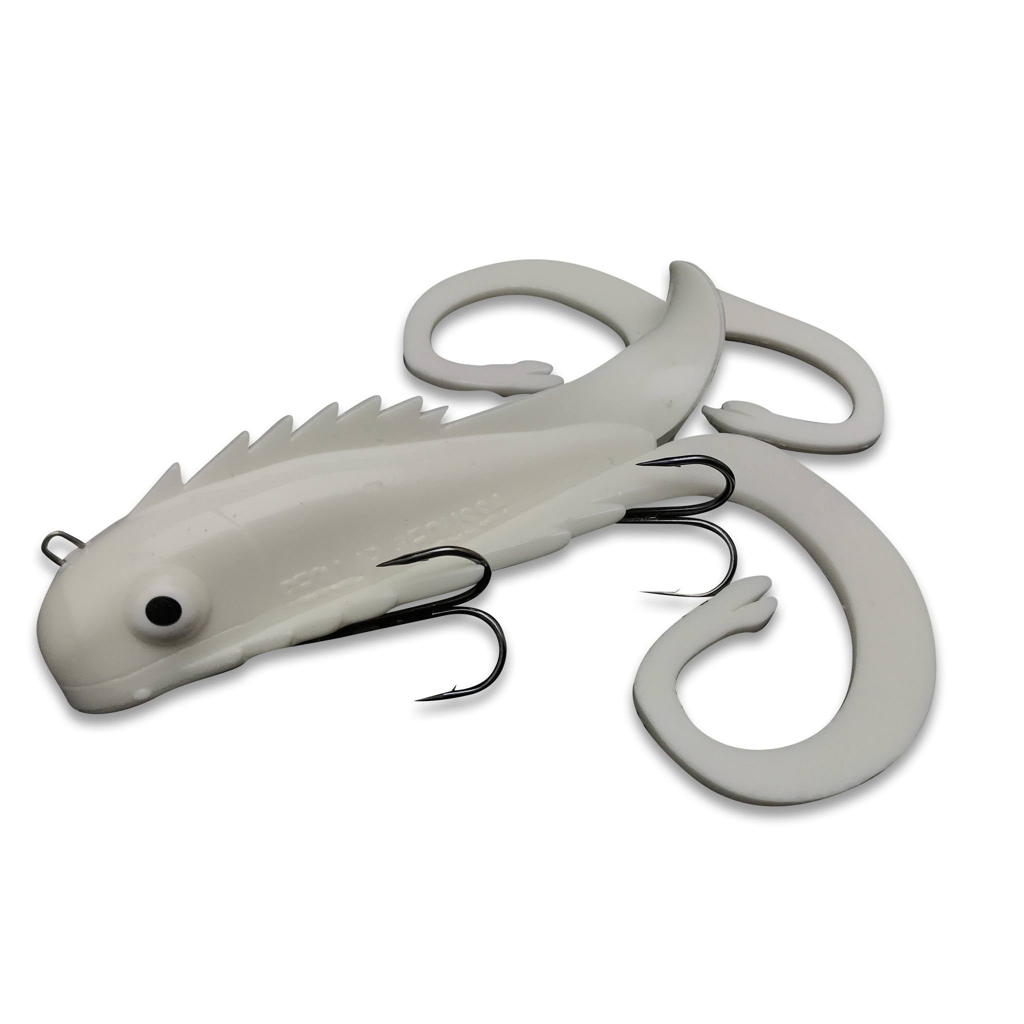 View of Rubber Chaos Tackle Medussa Regular Shallow White available at EZOKO Fishing
