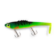 View of Swimbaits Chaos Tackle Posseidon 10" Swimbait Fire Tiger available at EZOKO Fishing