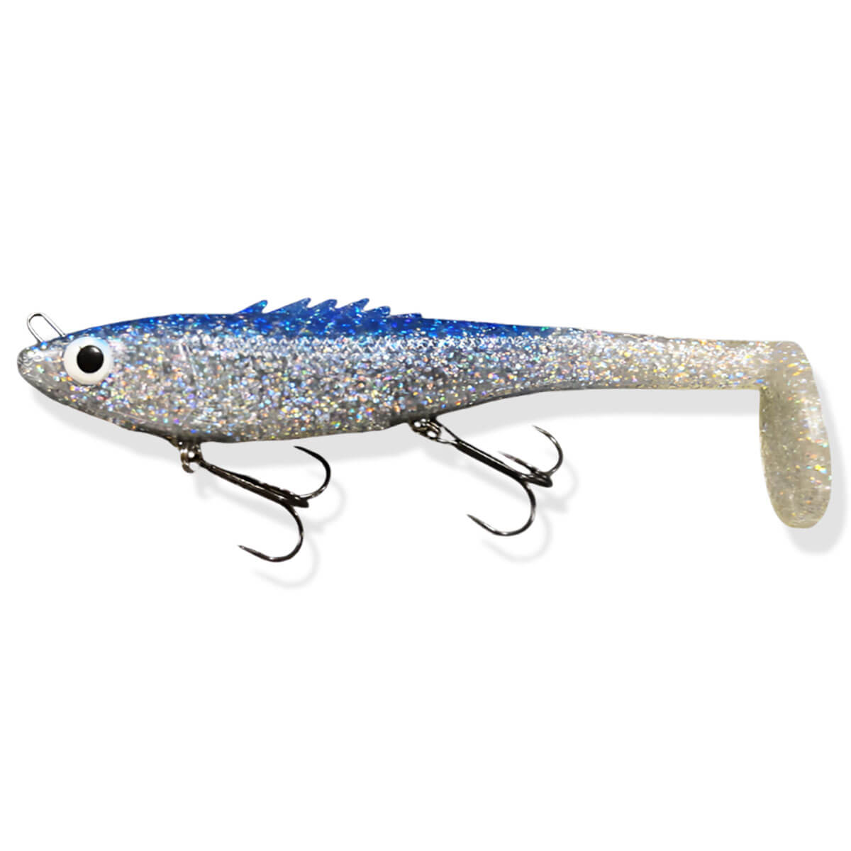 View of Swimbaits Chaos Tackle Posseidon 8" Swimbait Cisco available at EZOKO Pike and Musky Shop