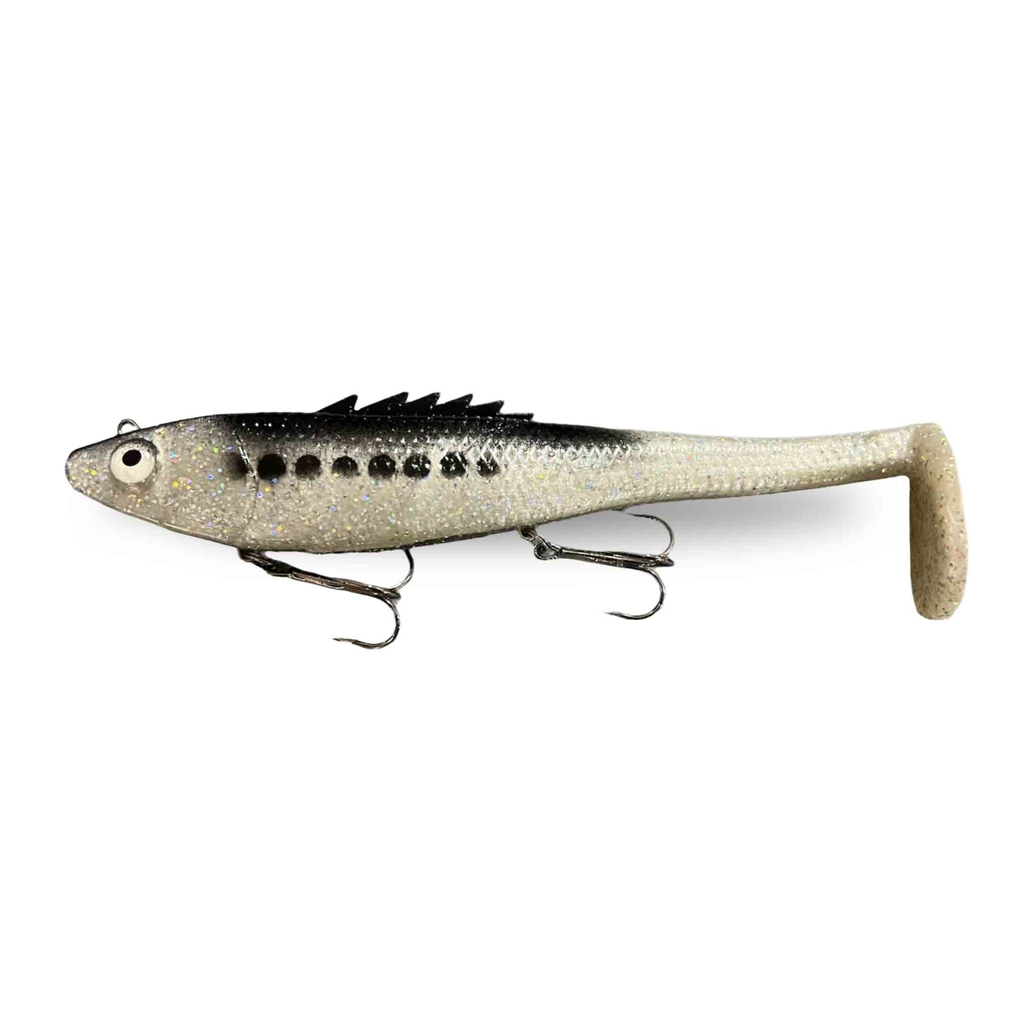View of Swimbaits Chaos Tackle Posseidon 8" Swimbait Silver Shad available at EZOKO Fishing