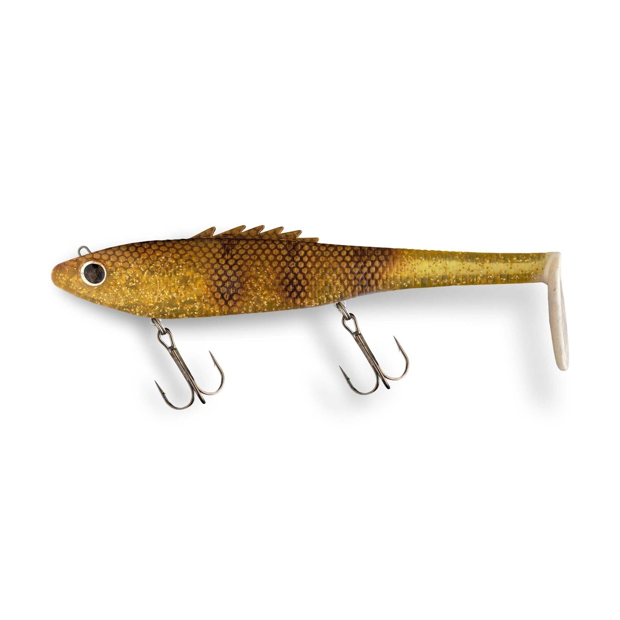 View of Swimbaits Chaos Tackle Posseidon 8" Swimbait Walleye available at EZOKO Fishing