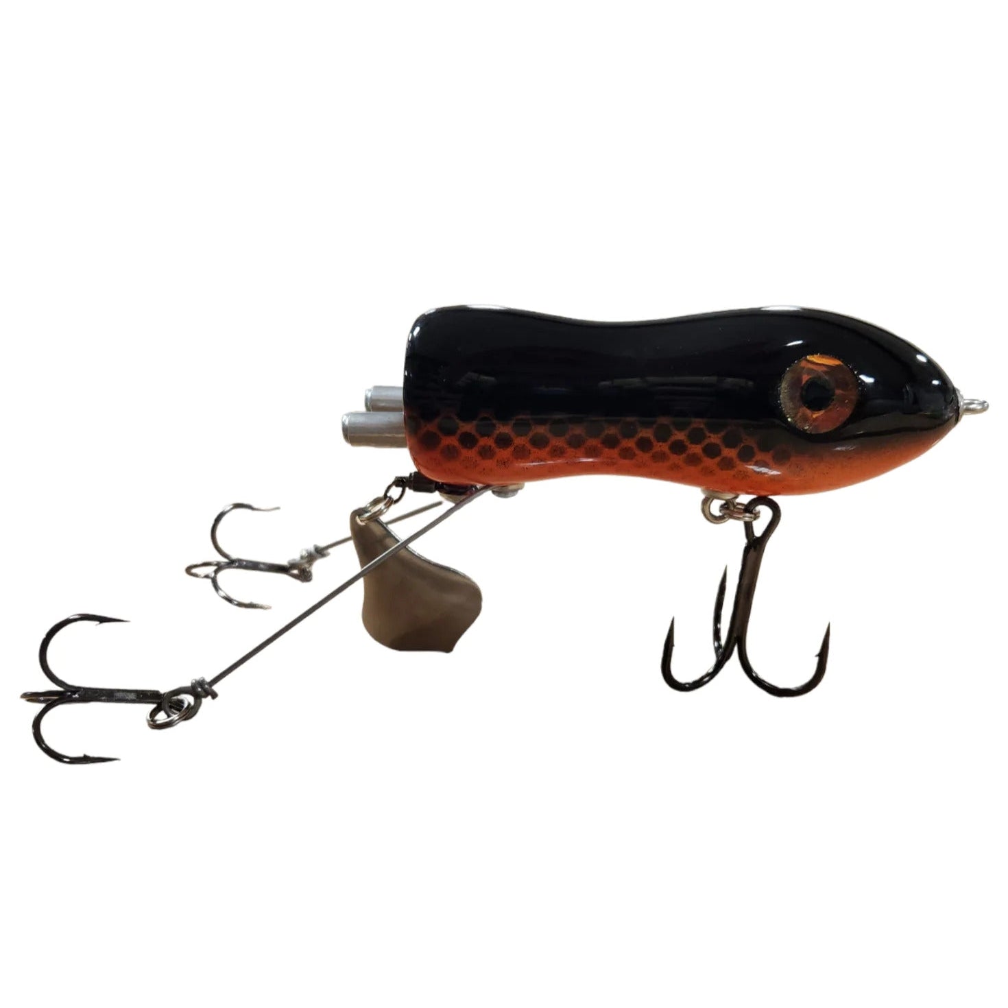 View of Topwater Chaos Tackle Psycho Flaptail available at EZOKO Pike and Musky Shop
