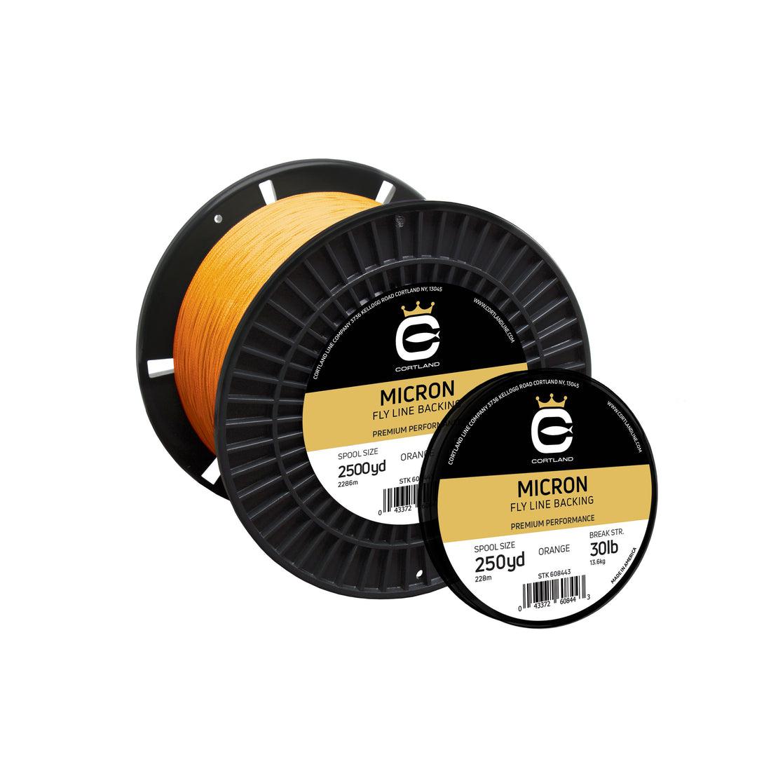 Cortland Micron Fly Line Backing 30 lb 250 yds Orange Fly Line Backing