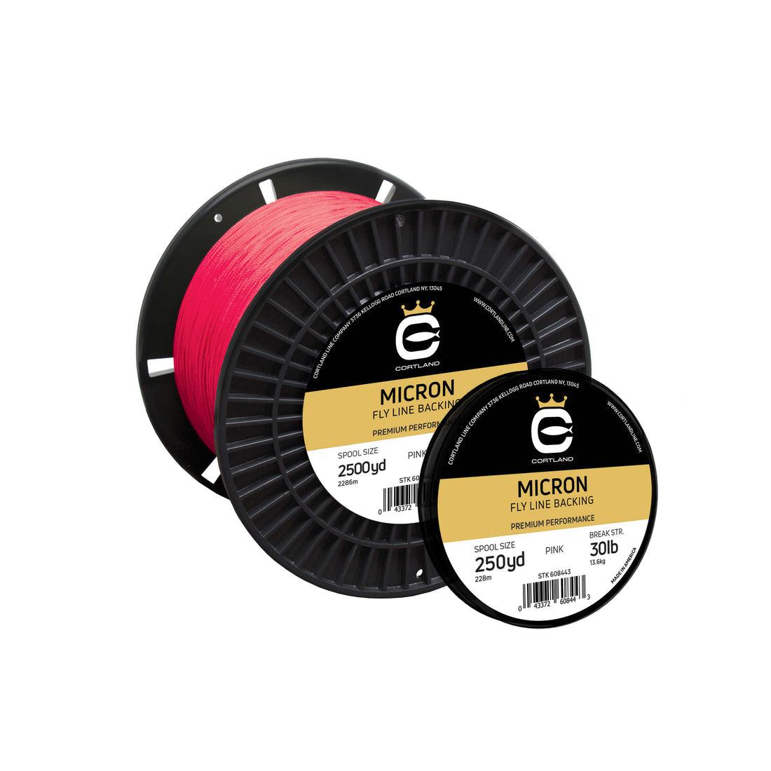 Cortland Micron Fly Line Backing 30 lb 250 yds Pink Fly Line Backing