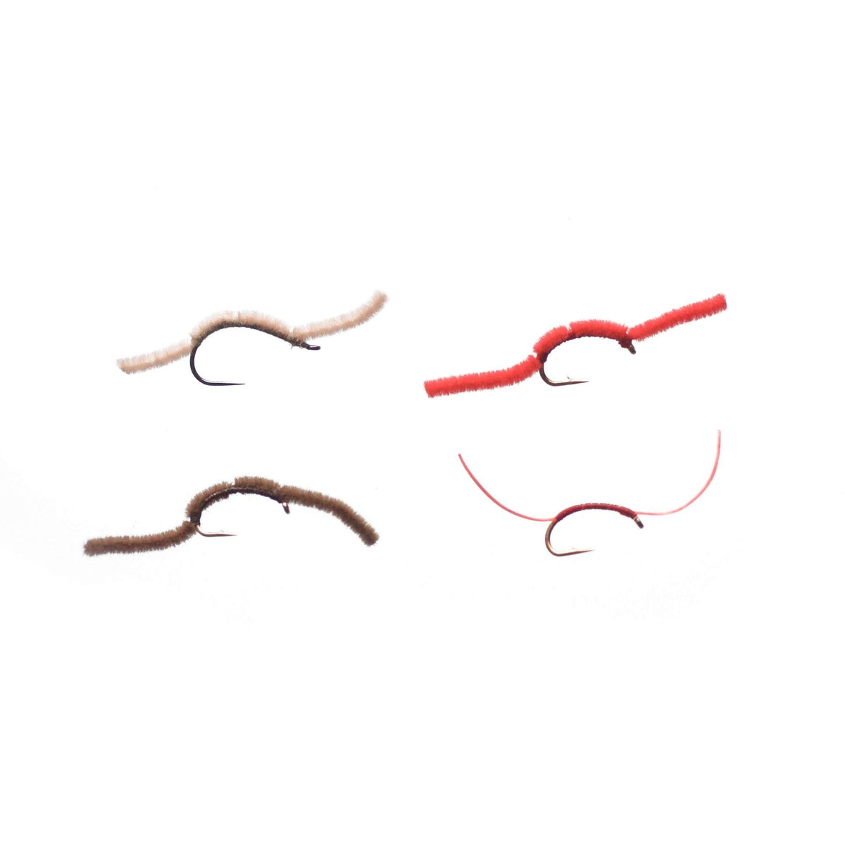 View of Cortland San Juan Worm Assortment - 4 Pack available at EZOKO Pike and Musky Shop