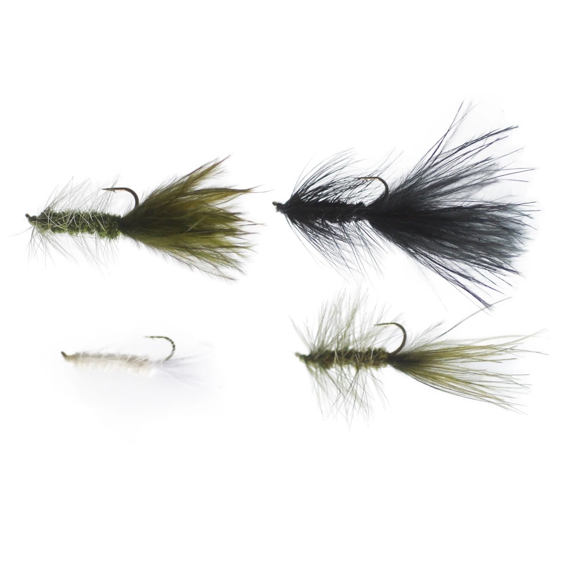 View of Cortland Wooly Bugger Assortment - 4 Pack available at EZOKO Fishing