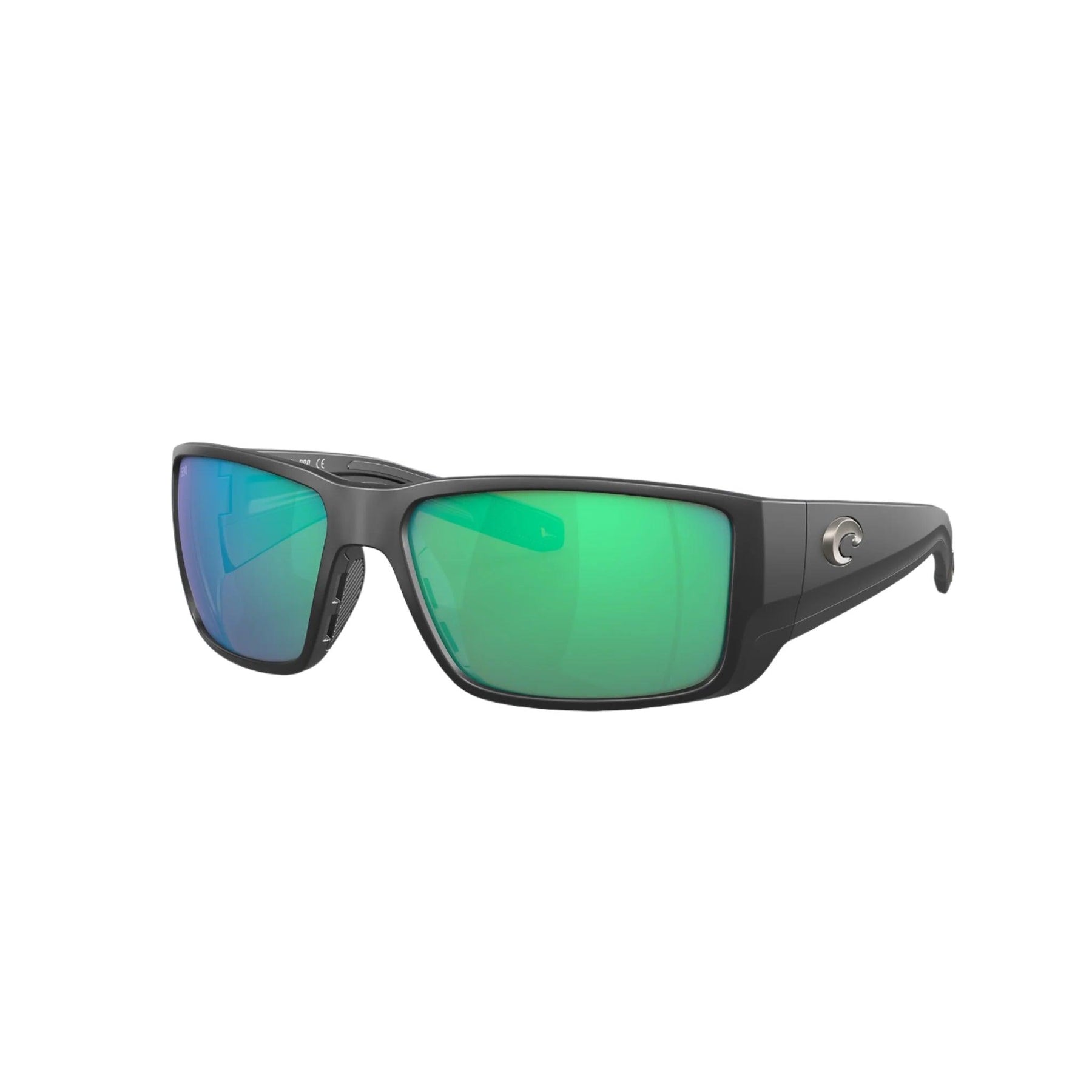 View of Sunglasses Costa BlackFin Pro Fishing Sunglasses Matte Black Green Mirror 580G available at EZOKO Pike and Musky Shop