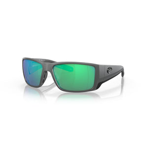 View of Sunglasses Costa BlackFin Pro Matte Gray Green Mirror 580G available at EZOKO Pike and Musky Shop