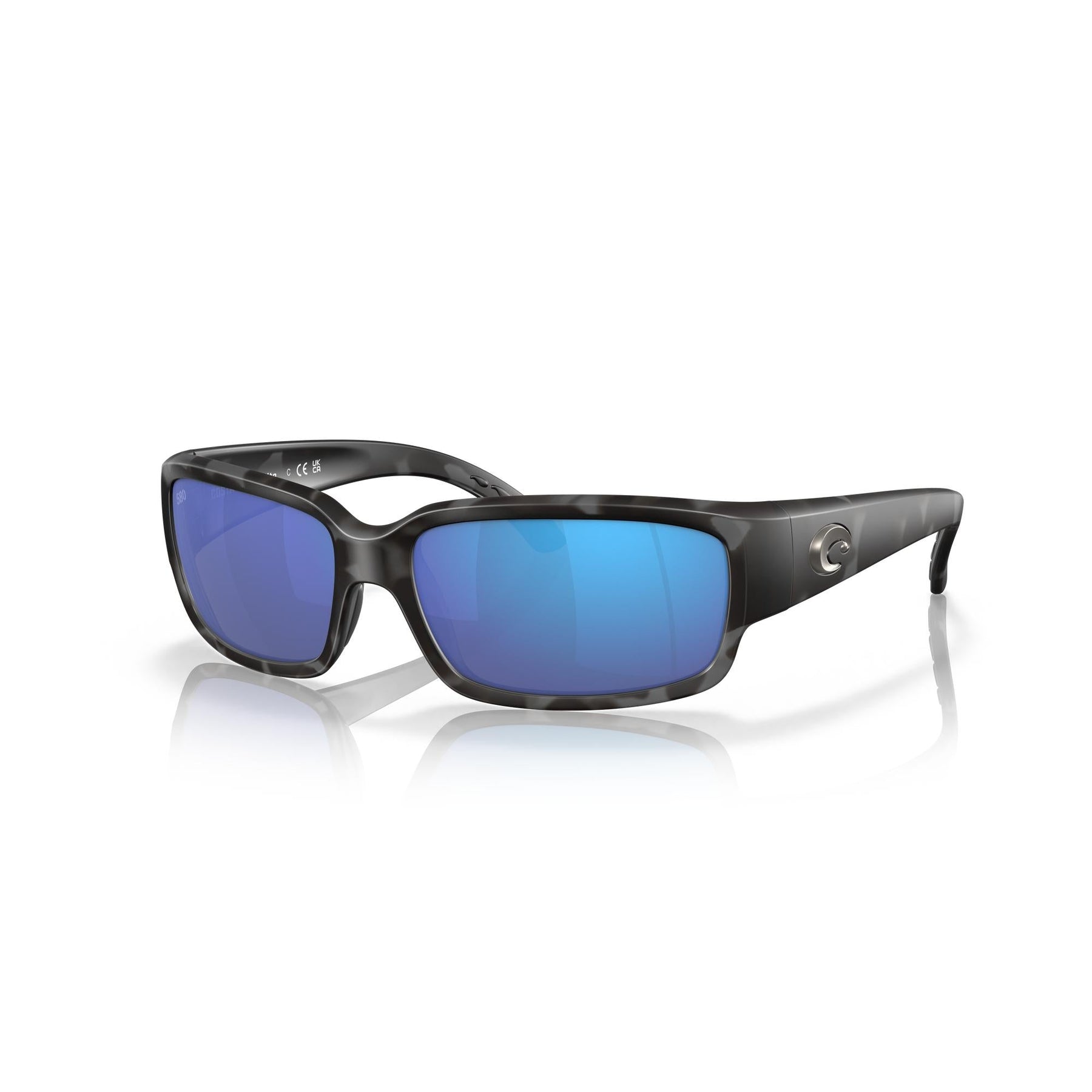 View of Sunglasses Costa Caballito Tiger Shark Blue Mirror 580G available at EZOKO Pike and Musky Shop