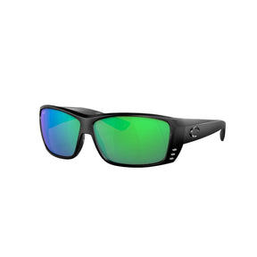 View of Sunglasses Costa Cat Cay Fishing Sunglasses Blackout Frame Green Mirror 580P available at EZOKO Pike and Musky Shop