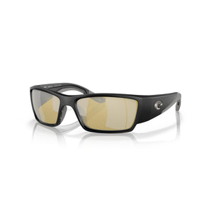 View of Sunglasses Costa Corbina Pro Matte Black Silver Sunrise Mirror 580G available at EZOKO Pike and Musky Shop