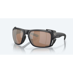 View of Sunglasses Costa King Tide 8 Fishing Sunglasses Black Pearl Copper Silver Mirror 580G available at EZOKO Pike and Musky Shop