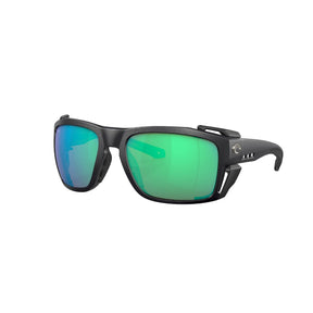 View of Sunglasses Costa King Tide 8 Black Green Mirror available at EZOKO Pike and Musky Shop