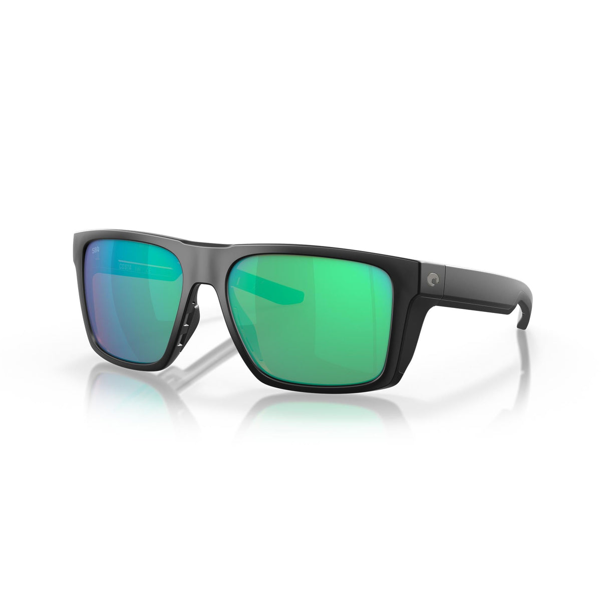 View of Sunglasses Costa Lido Matte Black Green Mirror 580G available at EZOKO Pike and Musky Shop
