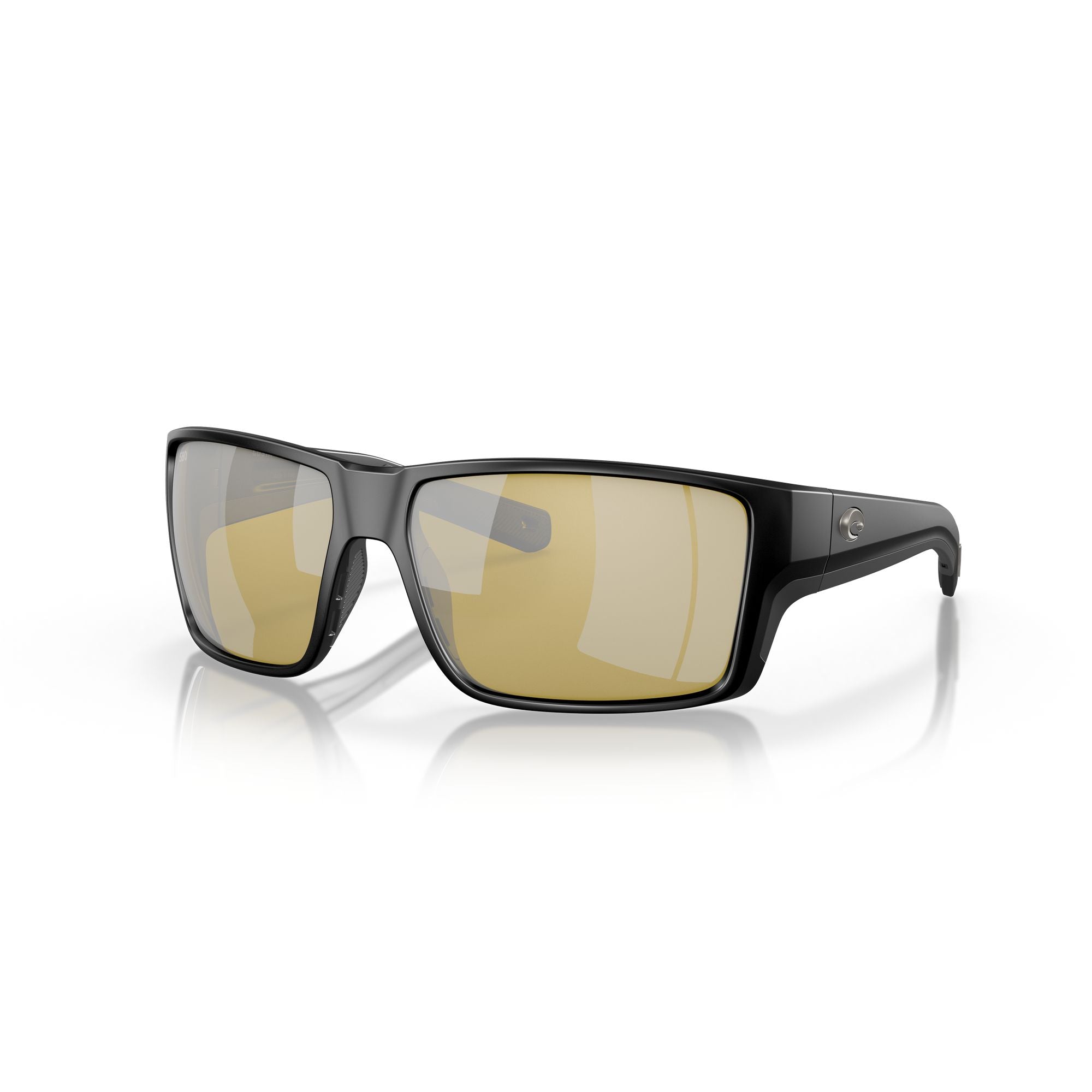 View of Sunglasses Costa Reefton Pro Matte Black Sunrise Silver Mirror 580G available at EZOKO Pike and Musky Shop