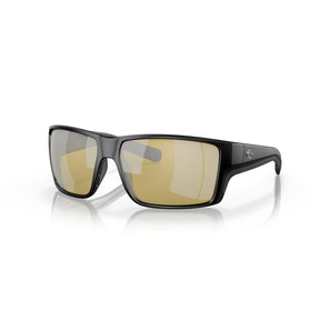 View of Sunglasses Costa Reefton Pro Matte Black Sunrise Silver Mirror 580G available at EZOKO Pike and Musky Shop