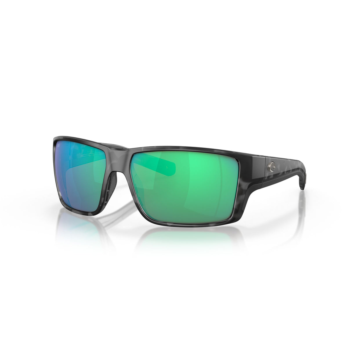 View of Sunglasses Costa Reefton Pro Tiger Shark Green Mirror 580G available at EZOKO Pike and Musky Shop