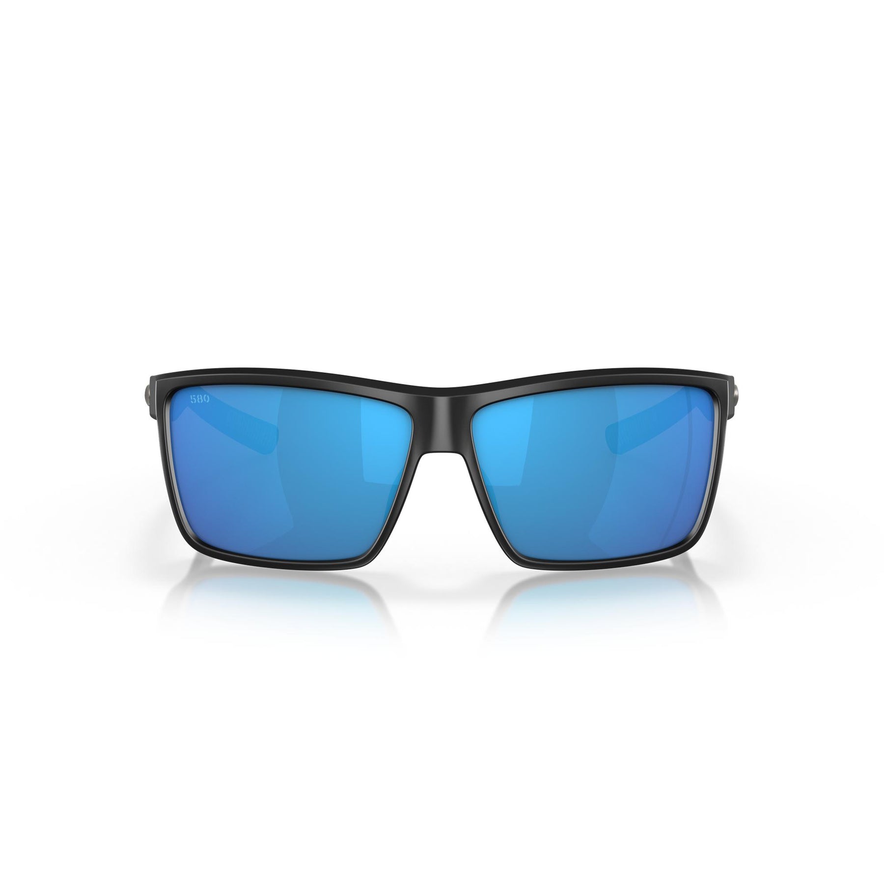 View of Sunglasses Costa Rinconcito Matte Black Frame Blue Mirror 580G available at EZOKO Pike and Musky Shop