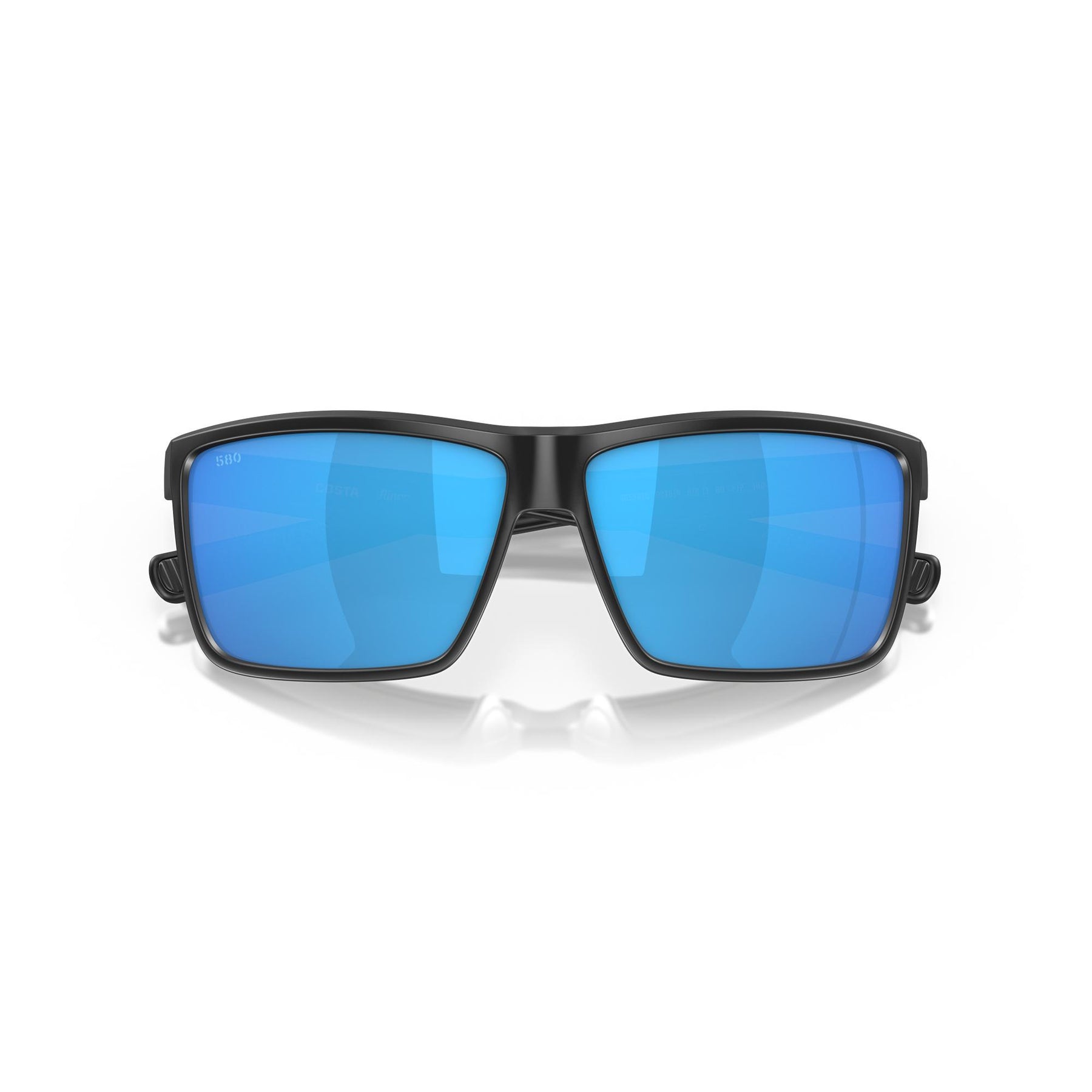 View of Sunglasses Costa Rinconcito Matte Black Frame Blue Mirror 580G available at EZOKO Pike and Musky Shop