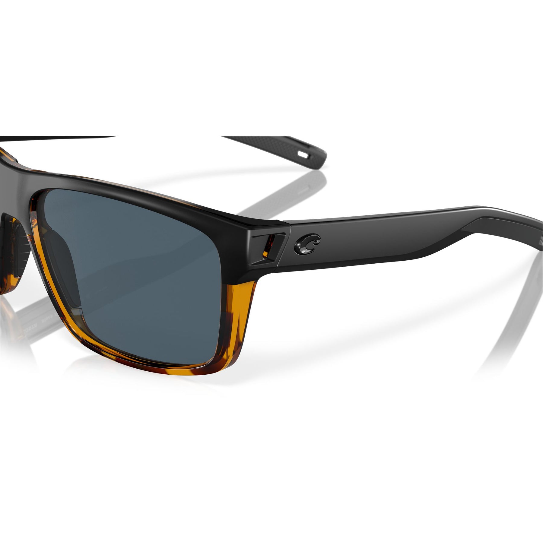 View of Sunglasses Costa Slack Tide Matte Black / Shiny Tortoise Gray 580P available at EZOKO Pike and Musky Shop