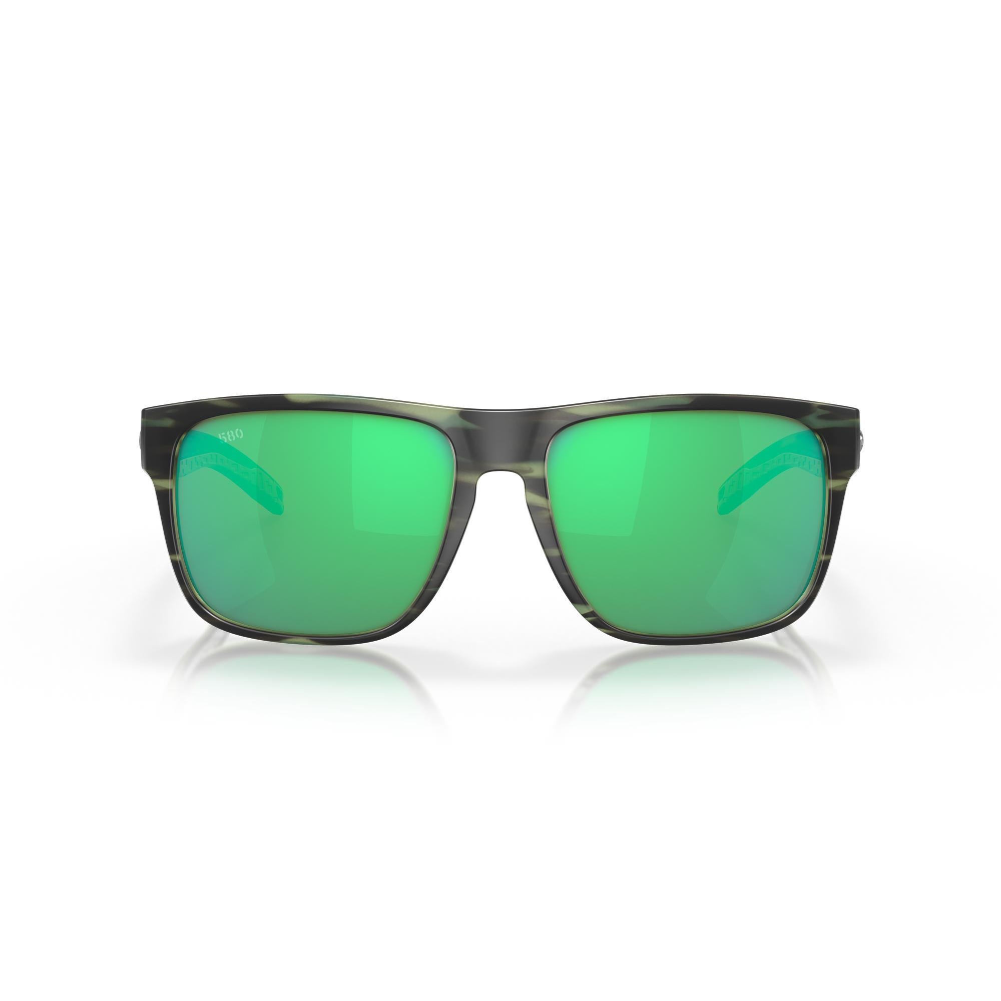 View of Sunglasses Costa Spearo XL Matte Reef Green Mirror 580G available at EZOKO Pike and Musky Shop