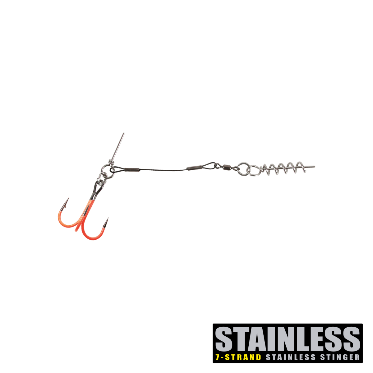 View of Hooks CWC Stinger Pro UV Orange Single 1 available at EZOKO Pike and Musky Shop