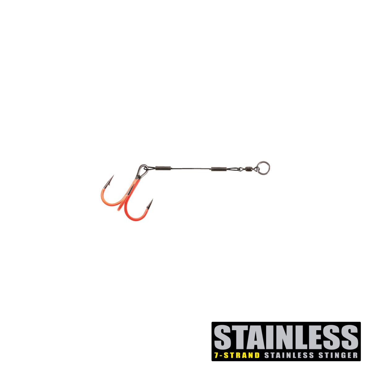 View of Hooks CWC Stinger Pro UV Orange available at EZOKO Pike and Musky Shop