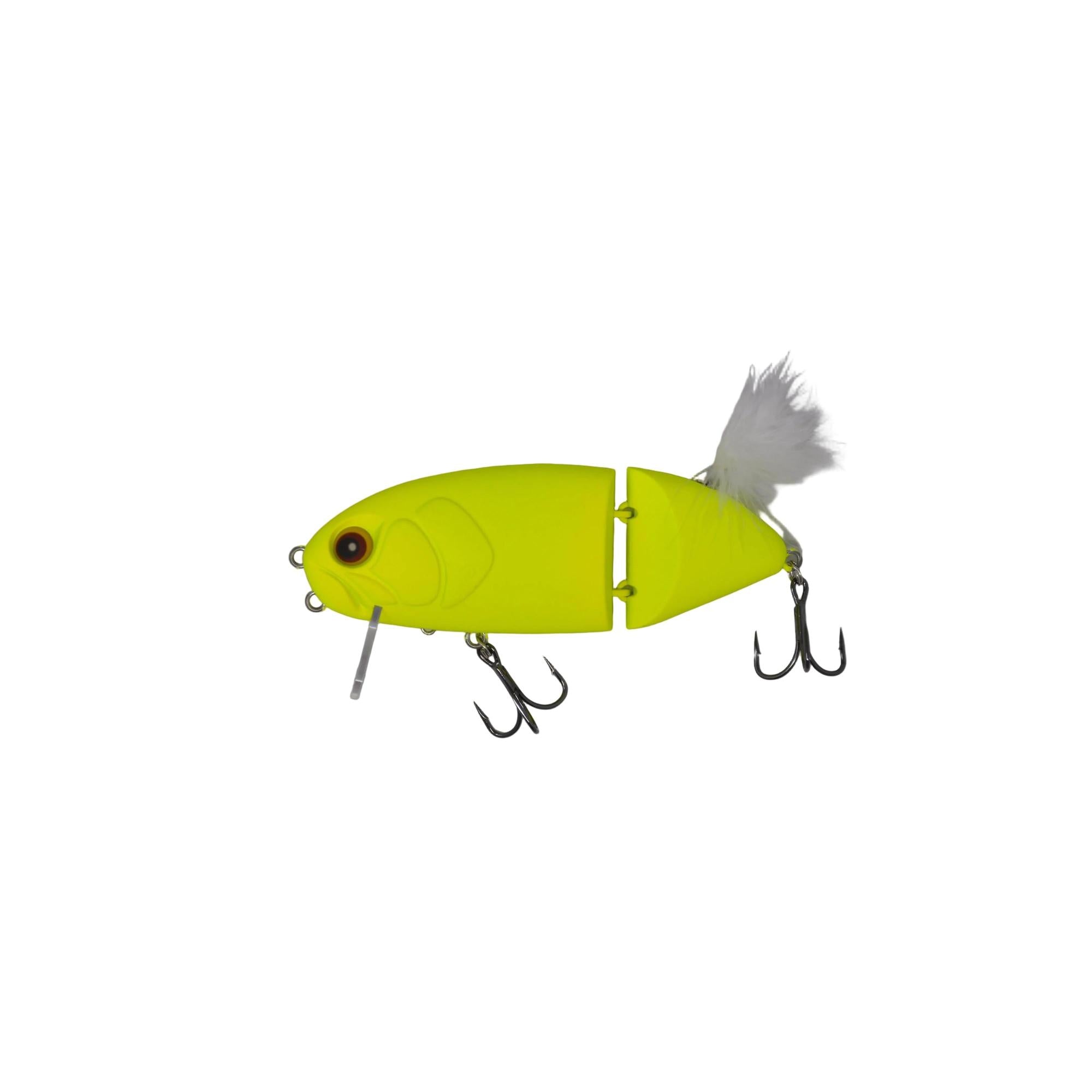 View of D-Flow C130ST Hard bait Chartreuse available at EZOKO Fishing