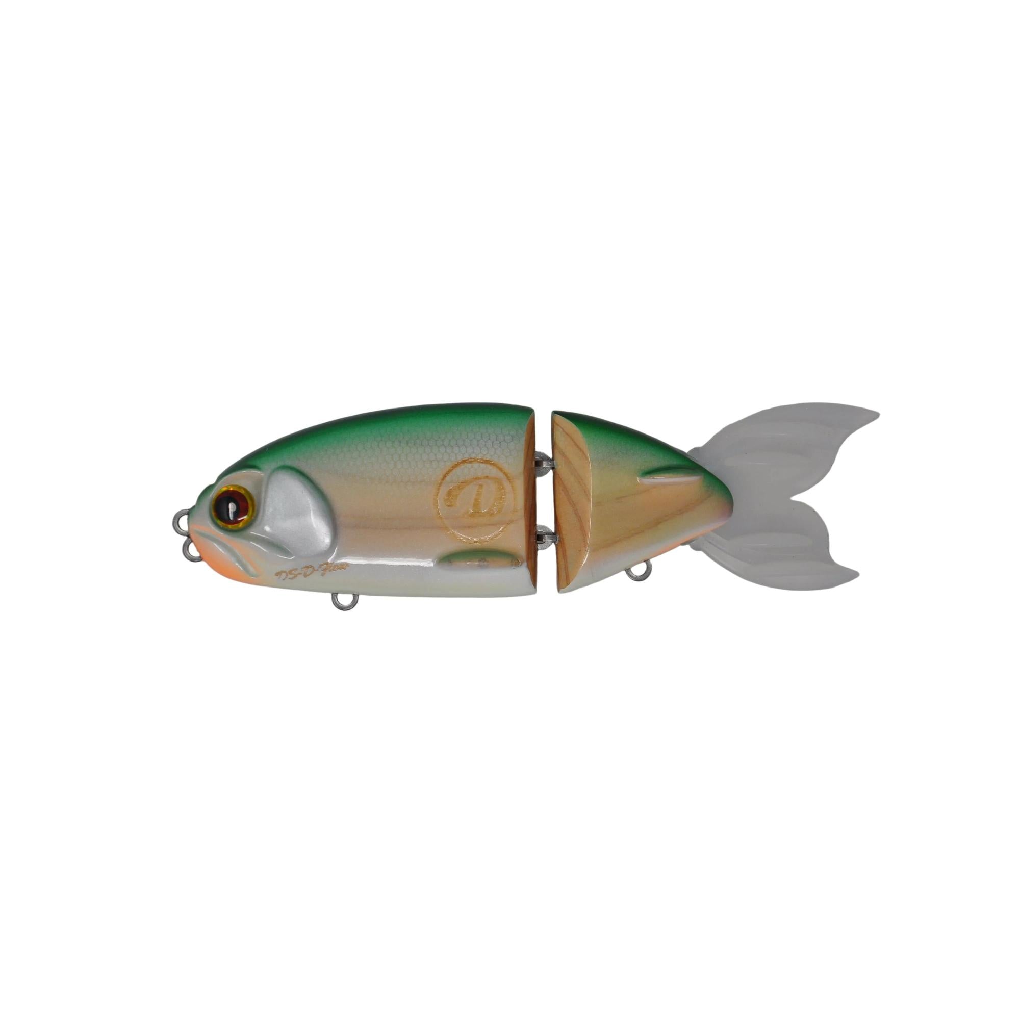 View of D-Flow D-Gill 150 Wood Bait Swimbait Wood Green available at EZOKO Fishing