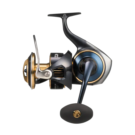View of Spinning reel Daiwa 25 Saltiga Saltwater Spinning Reel 18000-H available at EZOKO Fishing