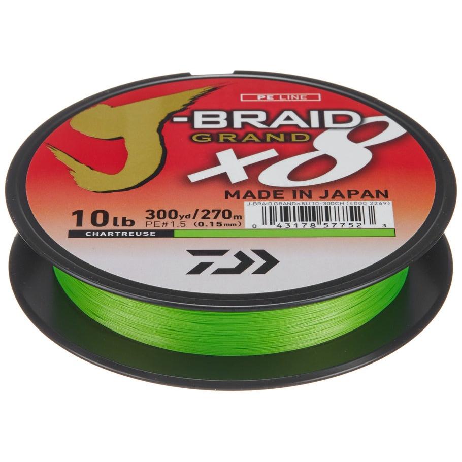 View of Daiwa J-BRAID GRAND X8 Braid available at EZOKO Fishing
