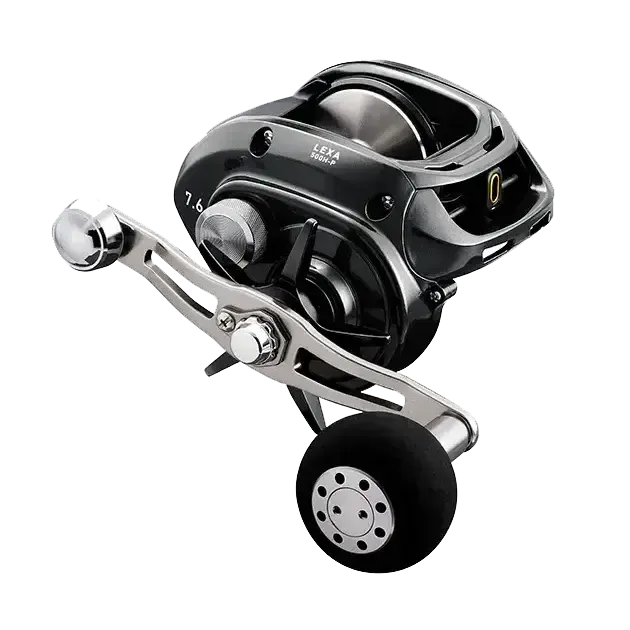 View of Baitcast_Reels Daiwa Lexa 500 Baitcast Reels available at EZOKO Pike and Musky Shop