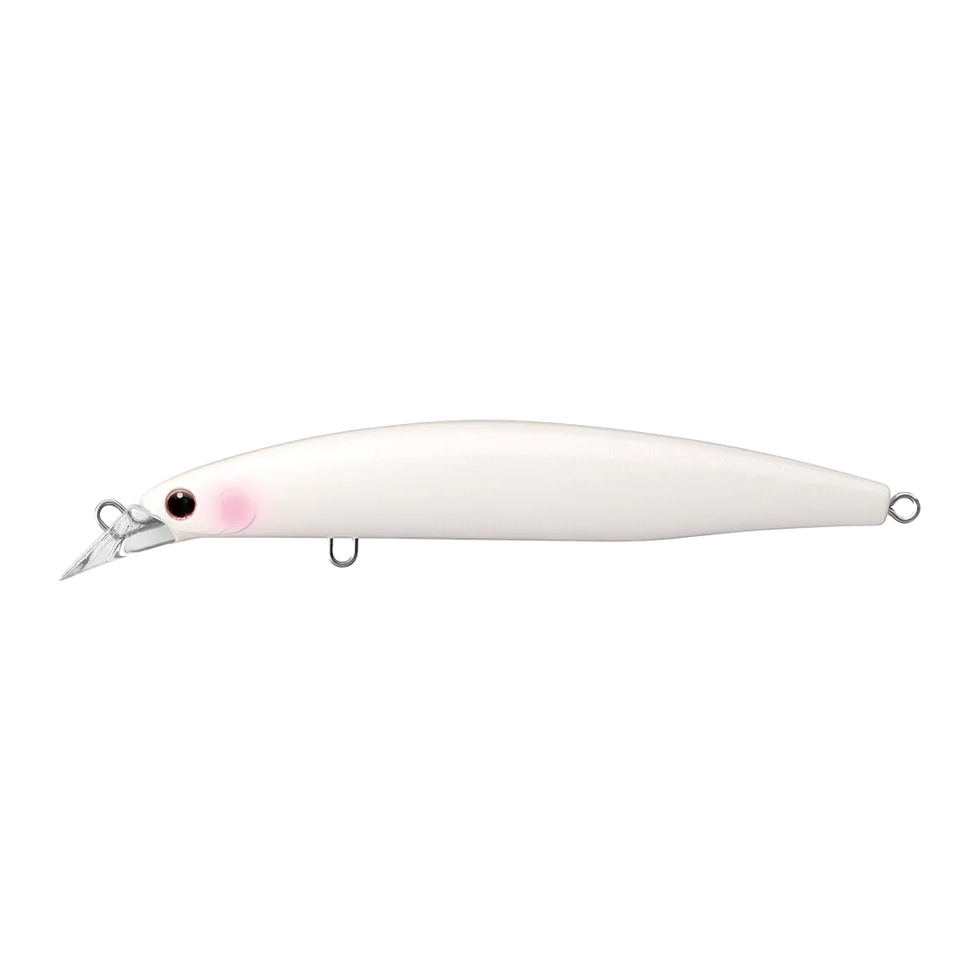 View of DAIWA SALT PRO MINNOW LONG CAST HD Ghost White available at EZOKO Fishing